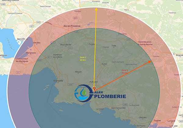 zone d'intervention Alex-Plomberie